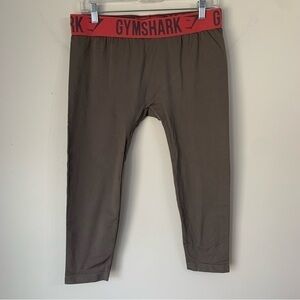 Gymshark Fit Cropped Seamless women’s Leggings Gray and Pink